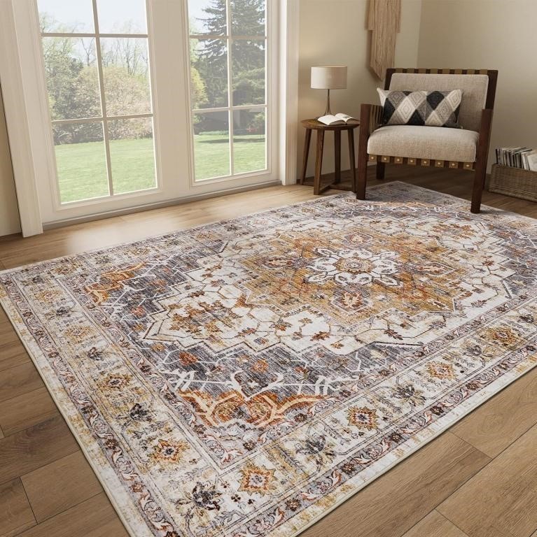befbee Washable Rug 8x10 Area Rugs for Living Room