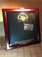 W. R. CASE & SONS MAHOGANY CASE XX KNIFE DISPLAY