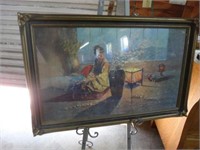 Japanese Litho In Batwing Frame