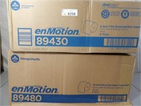 2 Cases Enmotion  Recycled Roll Towels