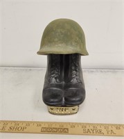 Jim Beam 100 Months Decanter- Army Boots & Helmet