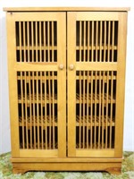 Wine Cabinet w/ Spindle Double Doors