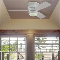 Harbor Breeze Mazon 44-in White Integrated Led