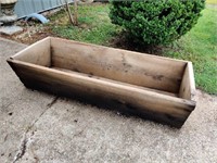 Primitive feed trough, 69" L x 27" W