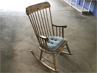 Wooden rocking chair 43” height