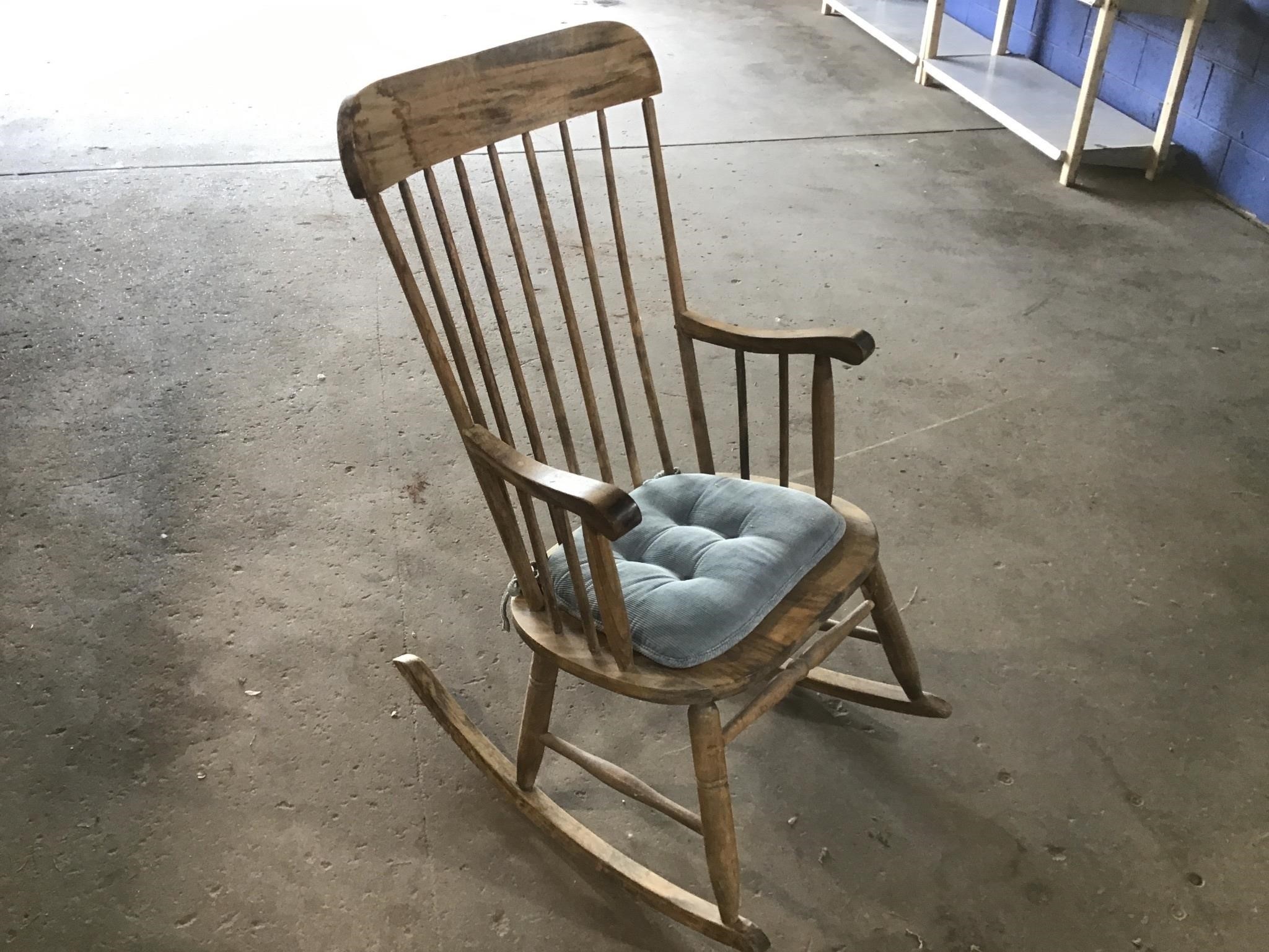 Wooden rocking chair 43” height