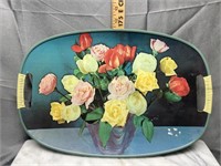 Vintage rose tray