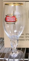 Dz. New Stella Artois Beer Glasses - In Box