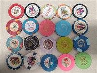 20 Las Vegas Casino Chips