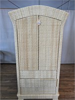 LaCor Light Wicker Double Door Armoire