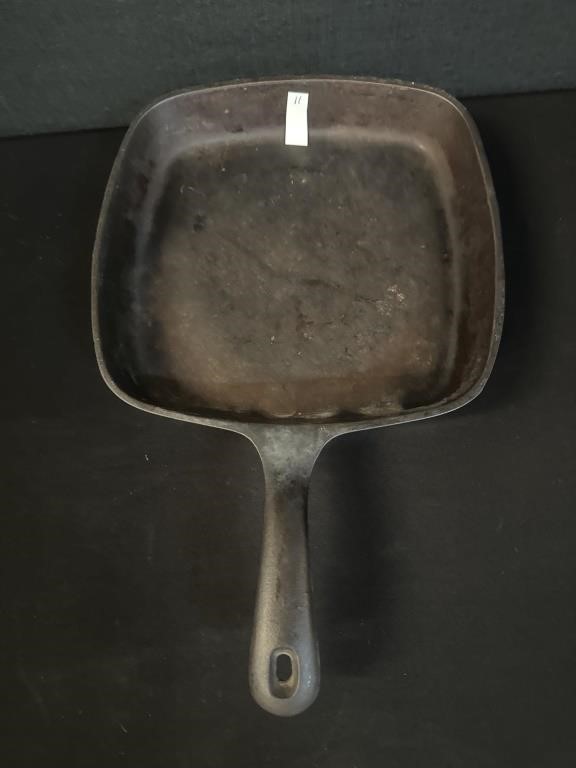 Vintage Griswold #55 Square Cast Iron Skillet