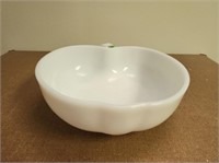 Milk Glass Large Apple Bowl