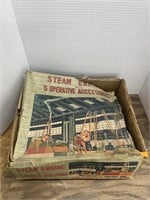 Vintage steam engine w/ accessories