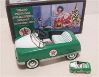Vintage Texaco Die Cast Pedal Car & Ornament