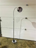 modern chrome floor lamp - 67" tall