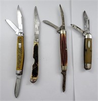 (4) VINTAGE POCKET KNIVES