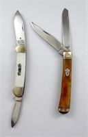 (2) ROUGH RIDER LOCKBACK KNIVES