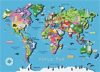 Ravensburger World Map Puzzle (60-Piece)