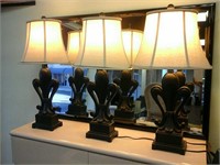 Choice of 3 black lamps
