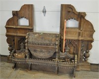 Antique ornate mantel project, see pics