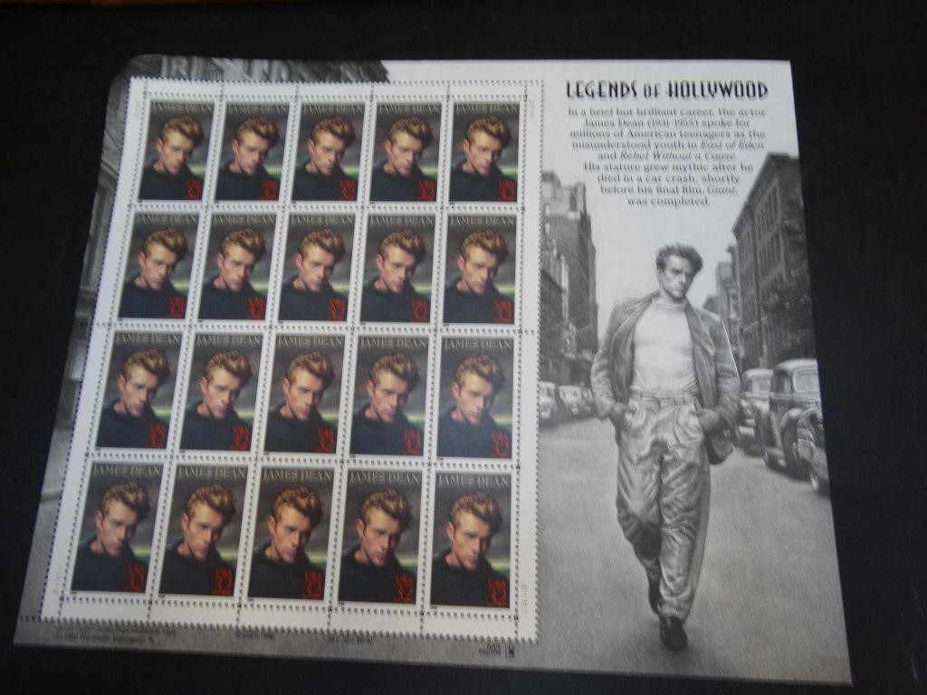 James Dean Unused 32 Cents Unused U.S. Stamps