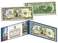 $2 Colorized Yellowstone Currency in Folio