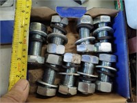 8-pc large bolts, nuts and washers M22x2.5x55mm