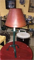 Iron base lamp with tin Shade with the stars