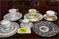 5 Sets Cups & Saucers w/extra Pieces