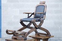 LATE 1800's Wood Frame Dentist Chair