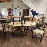 Redwood color table and 4 chairs