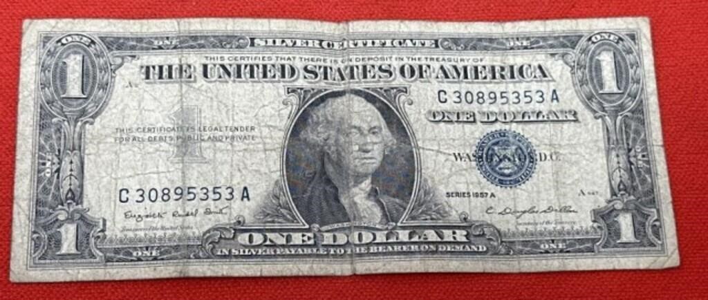 1957-A One Dollar Silver Certificate C30895353A