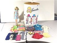 1966 Francie, Barbie’s Cousin, Doll with Case