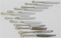 12 Sterling Handle Knives