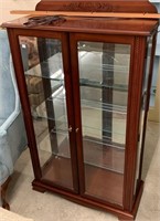 Cherry Two Door Curio Cabinet