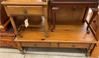 2 Pc. Pine Coffee & End Table Set