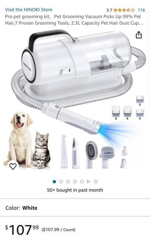 PET GROOMING VACUUM (NEW)