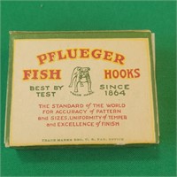 Box of Pflueger Fish Hooks