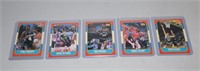 LOT OF 5 1986 FLEER BASKETBALL CARDS