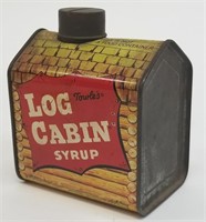 Vintage Towles Log Cabin Maple Syrup Coin Bank