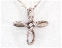 Tiffany 1873 Cross Sterling Silver Necklace