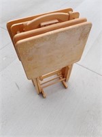 Wooden TV Trays with Stand