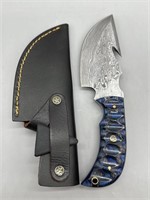 Damascus steel knife 
Hand forged with full tang