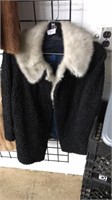 FUR COLLARED COAT