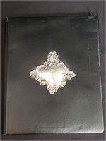 Sterling silver medallion note book