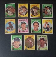 11 Different 1959 Topps Pittsburgh Pirates