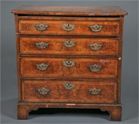 English Queen Anne diminutive chest of drawers
