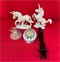 1983, Songs of Love Music Box, Porcelain Unicorn