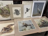 3 Michael Dumas prints and Other Wildlife Prints