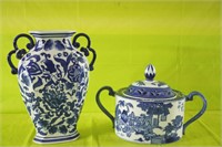 Bombay Chinese Cobalt Blue & White Porcelain